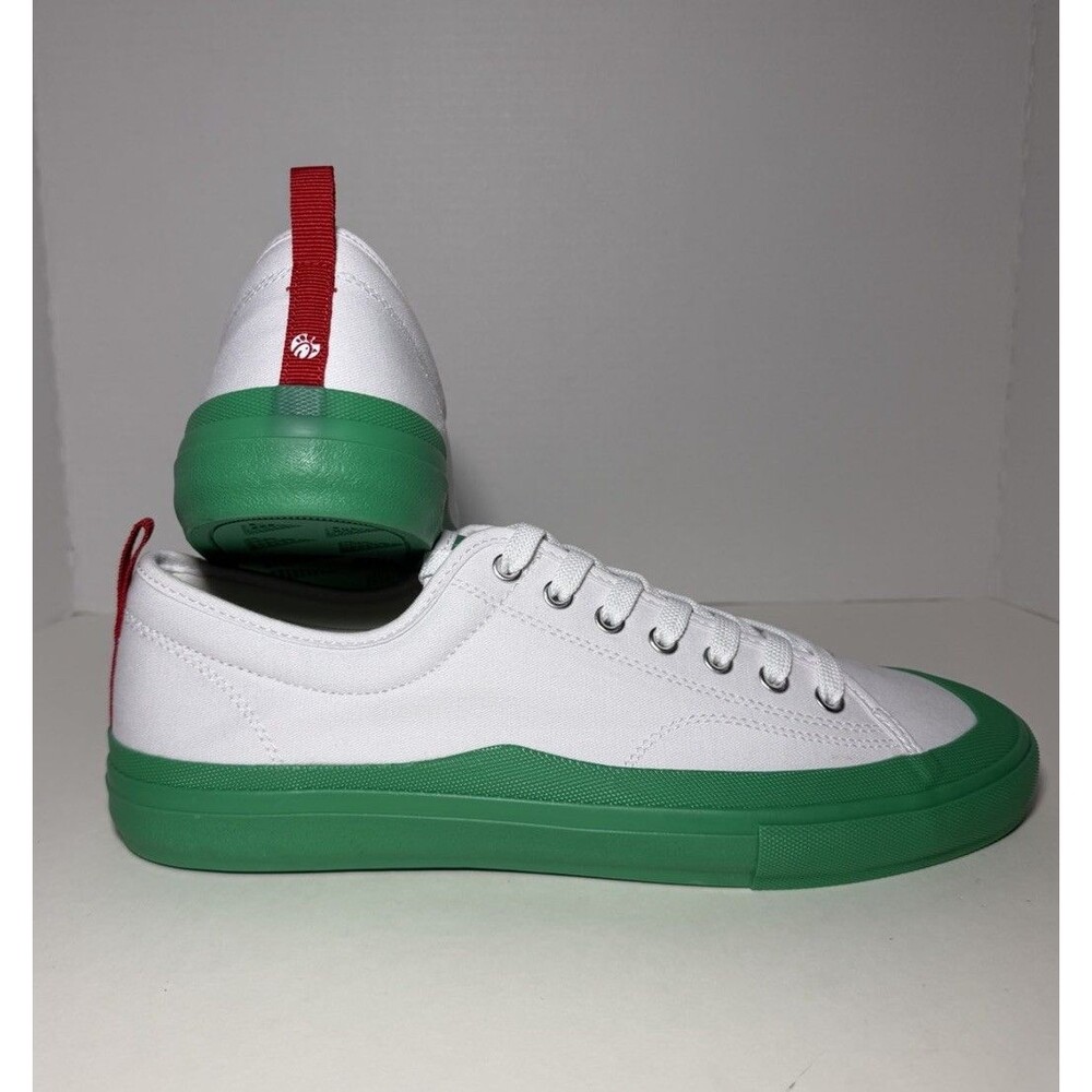 Chick-fil-A Sweet & Spicy Sriracha Sneakers Men's 11 White Green Canvas Shoes